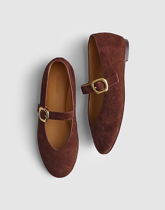 Madewell The Remy Mary Jane Flat Chocolate Raisin