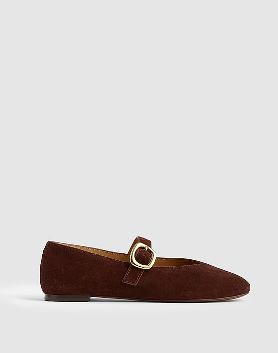 madewell The Remy Mary Jane Flat chocolate raisin
