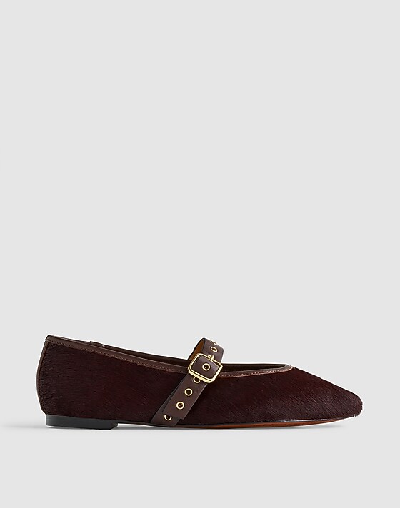 madewell The Remy Mary Jane Flat chocolate raisin