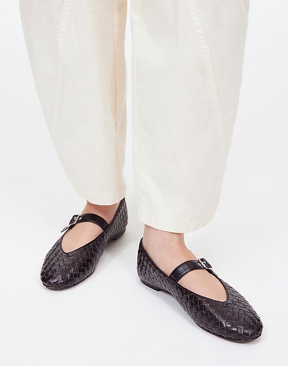 Madewell The Remy Mary Jane Flat Dark Carob