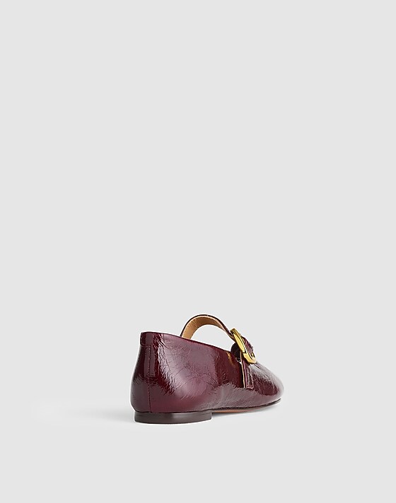 Madewell The Remy Mary Jane Flat Deep Plum