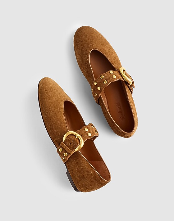 Madewell The Remy Mary Jane Flat Dried Acorn