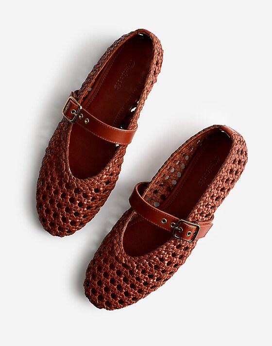 Madewell The Remy Mary Jane Flat Dusty Redwood