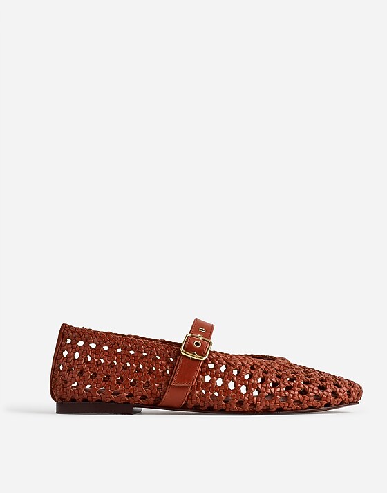 madewell The Remy Mary Jane Flat dusty redwood