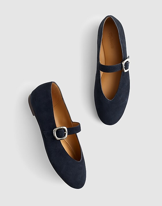 Madewell The Remy Mary Jane Flat Juniper Berry