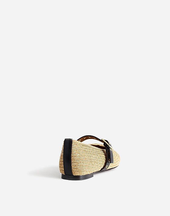 Madewell The Remy Mary Jane Flat Natural Multi