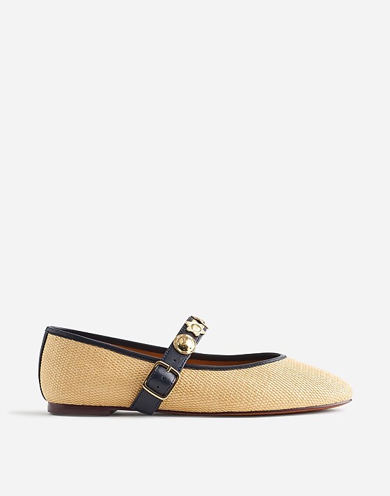 madewell The Remy Mary Jane Flat natural multi