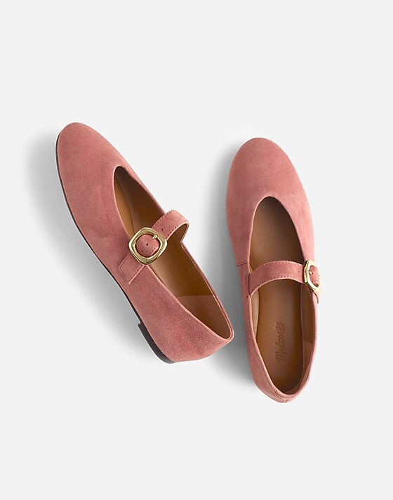 Madewell The Remy Mary Jane Flat Rosy Mauve