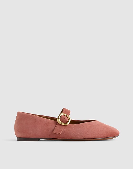 madewell The Remy Mary Jane Flat rosy mauve