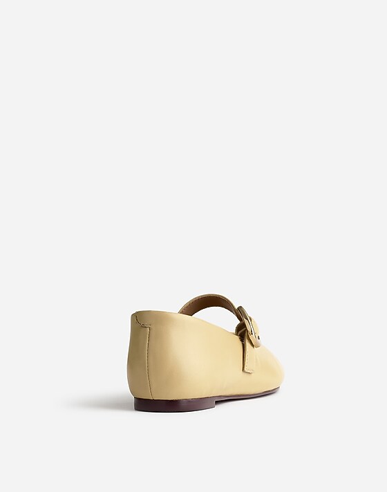 Madewell The Remy Mary Jane Flat Yellow Clay
