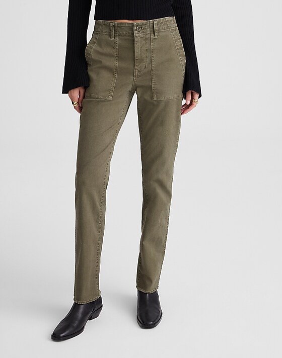 Madewell The Slim Straight Utility Pant Faded Ivy