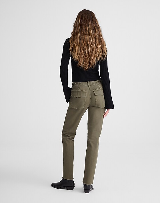 Madewell The Slim Straight Utility Pant Faded Ivy