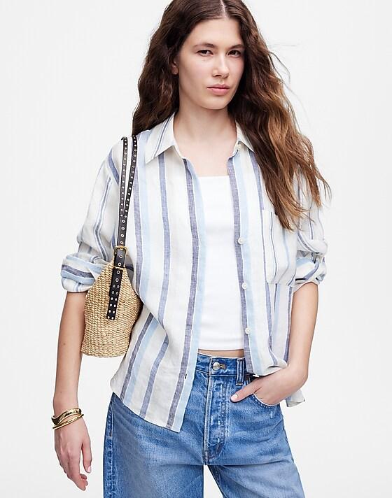 Madewell The Straw Flap Bag Natural Multi