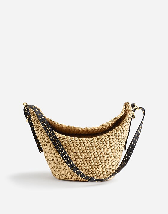 madewell The Straw Flap Bag natural multi
