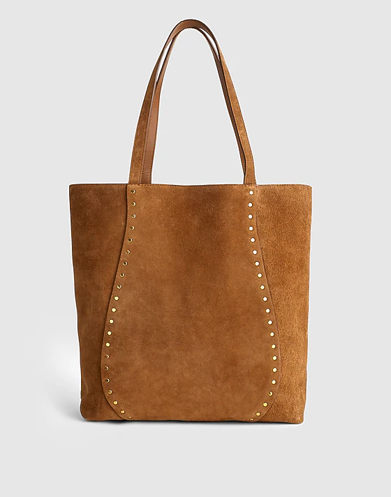madewell The Studded Tote dried acorn