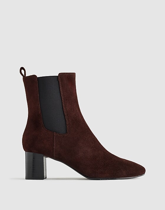 madewell The Sylvia Chelsea Boot coffee bean