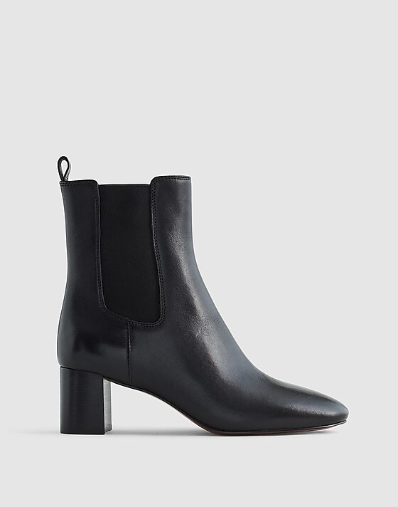 madewell The Sylvia Chelsea Boot true black