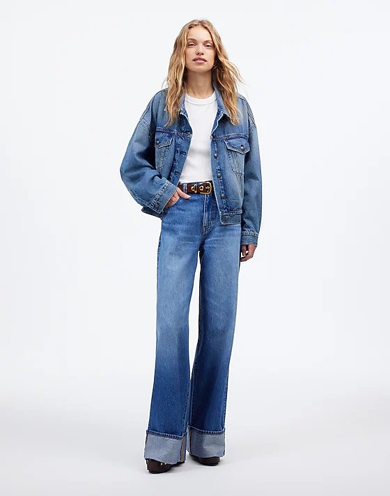 madewell The Tall Superwide-Leg Jeans fannin wash