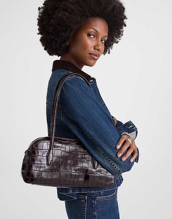 Madewell The Top-Zip Shoulder Bag Coffee Bean