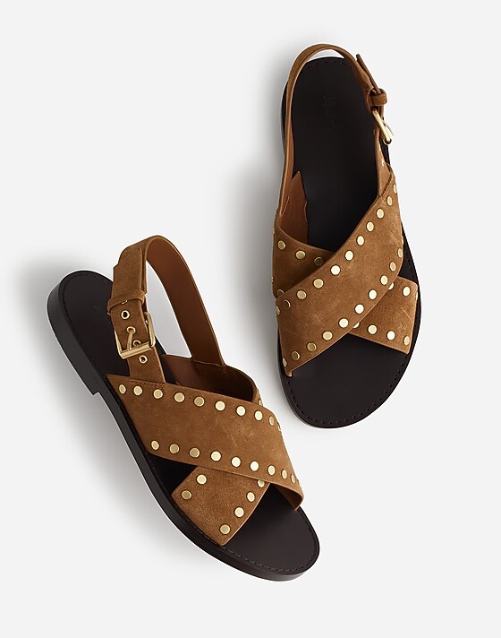 Madewell The Tuley Crossover Sandal Dried Acorn
