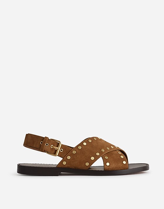 madewell The Tuley Crossover Sandal dried acorn