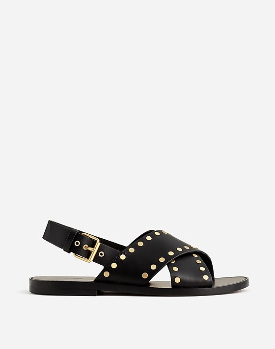 madewell The Tuley Crossover Sandal true black