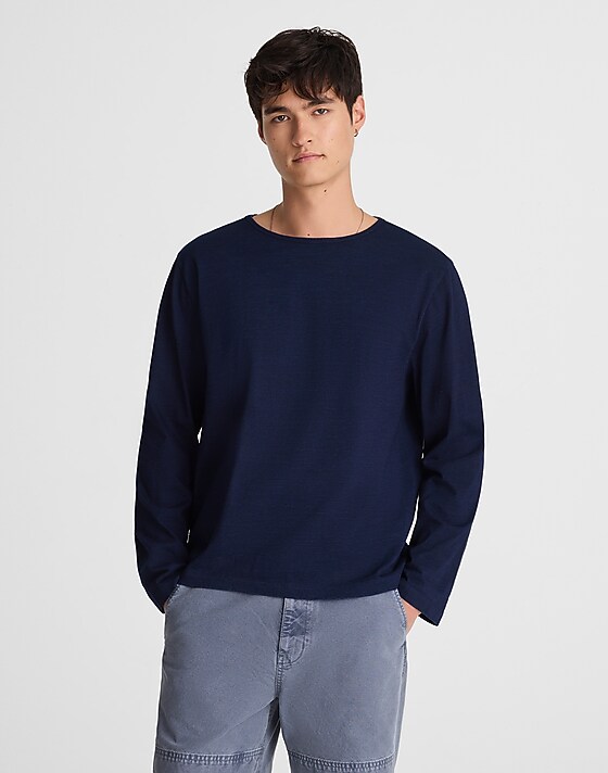 madewell The Vintage Boatneck Tee indigo