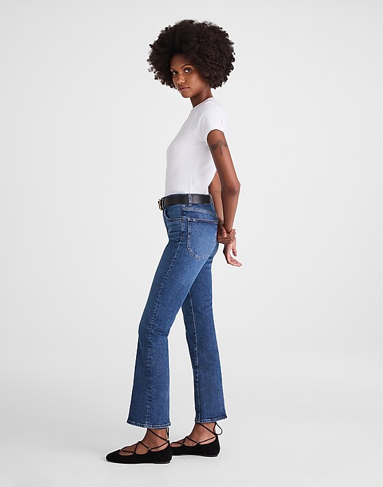 Madewell The Vintage Flare Crop Jean Larkwood Wash