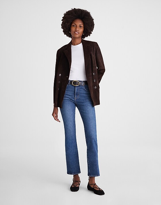 madewell The Vintage Flare Crop Jean larkwood wash