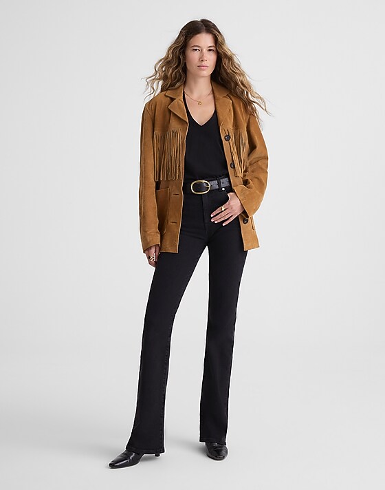 madewell The Vintage Flare Jean black frost