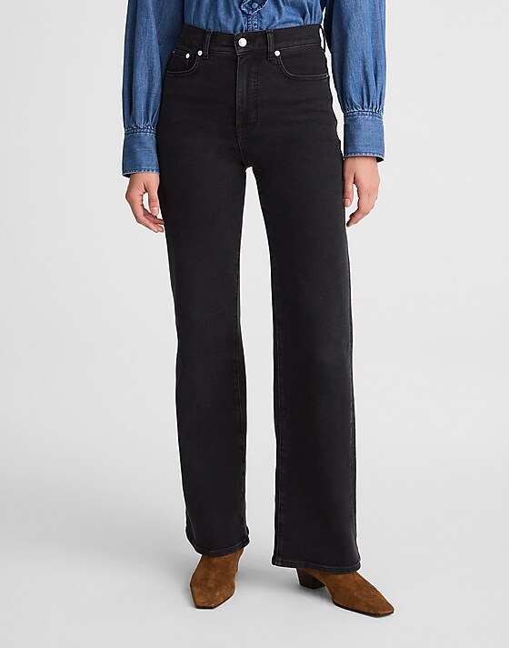 Madewell The Wide-Leg Jean Black Frost