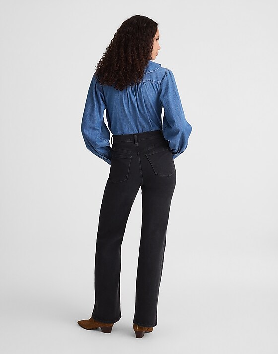 Madewell The Wide-Leg Jean Black Frost
