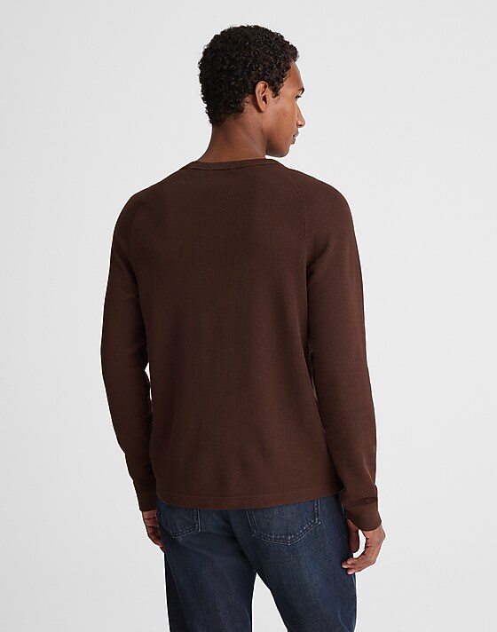 Madewell Thermal Long-Sleeve Tee Coffee Bean