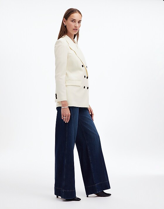 Madewell Tuxedo Blazer Winter White