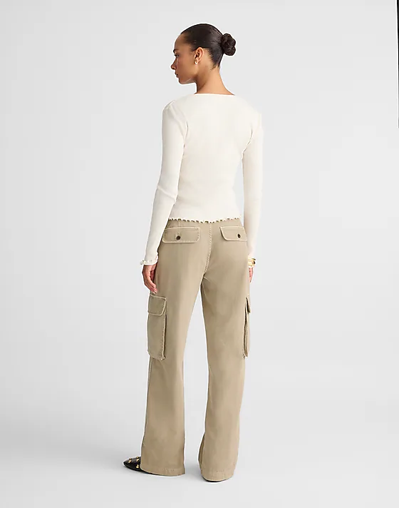 Madewell Utility Wide-Leg Trousers Coastal Dune