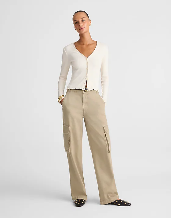 madewell Utility Wide-Leg Trousers coastal dune