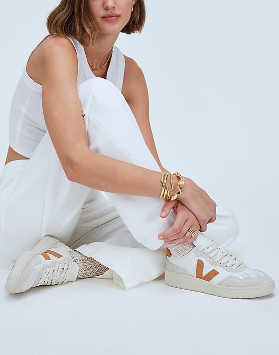Madewell Veja™ V-90 Sneakers Extra White Umber
