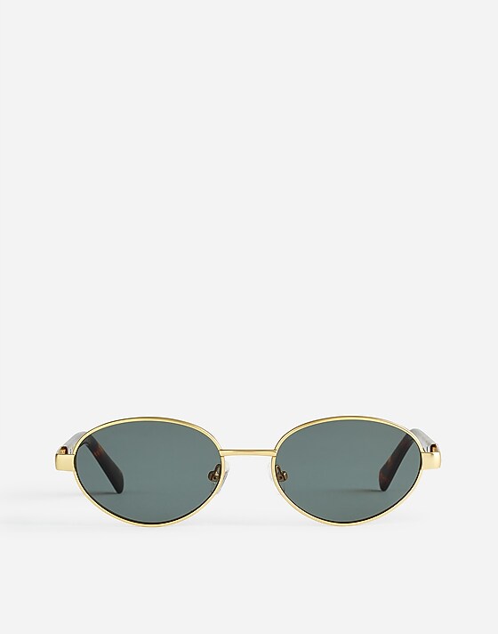 madewell Wire Frame Oval Sunglasses vintage gold