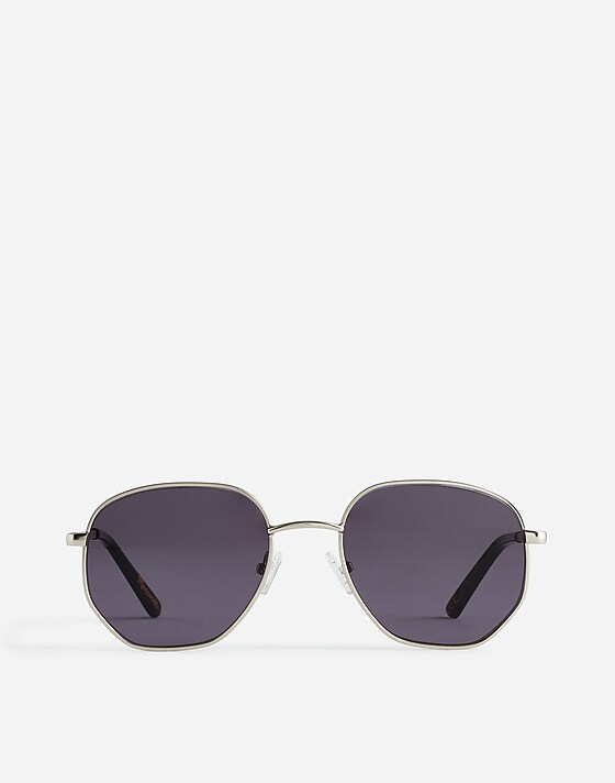 madewell Wire Frame Sunglasses true black