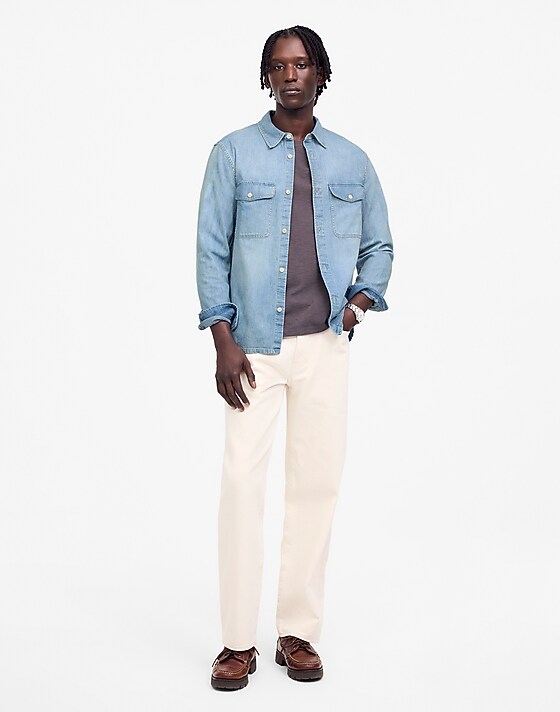 madewell Work Shirt in Japanese Denim jules wash