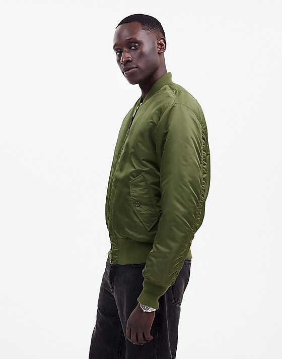 Madewell Madewell X Alpha Industries MA-1 Flight Jacket Heritage Olive