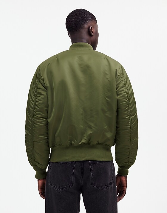 Madewell Madewell X Alpha Industries MA-1 Flight Jacket Heritage Olive