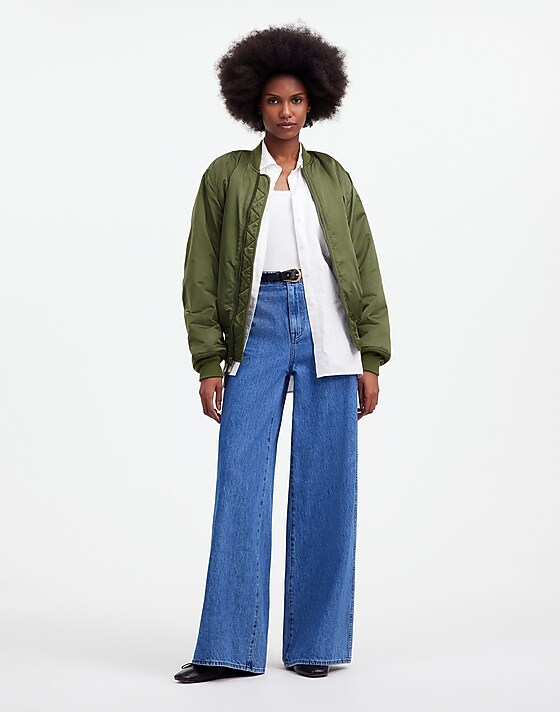 Madewell Madewell X Alpha Industries MA-1 Flight Jacket Heritage Olive