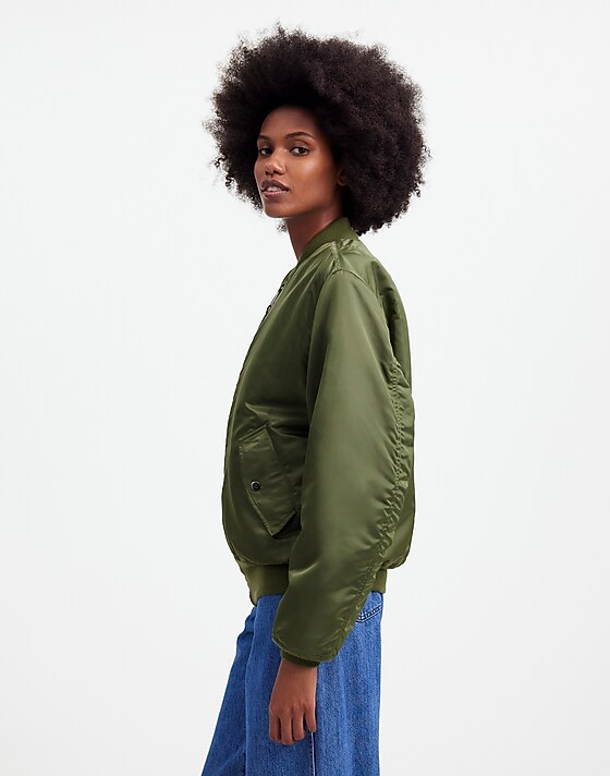 Madewell Madewell X Alpha Industries MA-1 Flight Jacket Heritage Olive