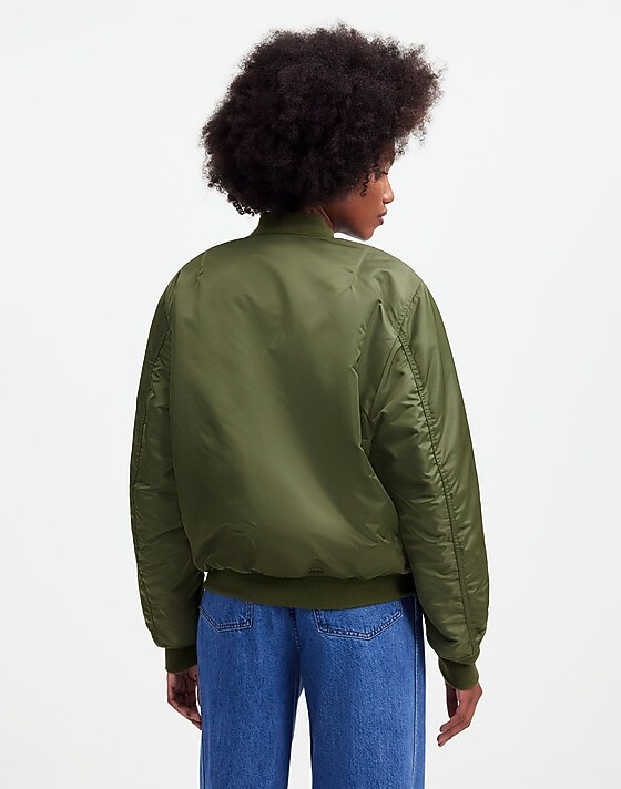Madewell Madewell X Alpha Industries MA-1 Flight Jacket Heritage Olive
