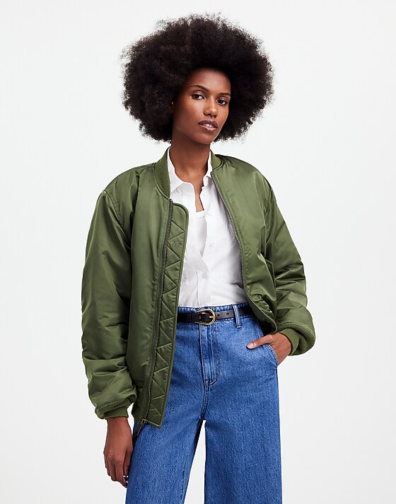 madewell Madewell x Alpha Industries MA-1 Flight Jacket heritage olive