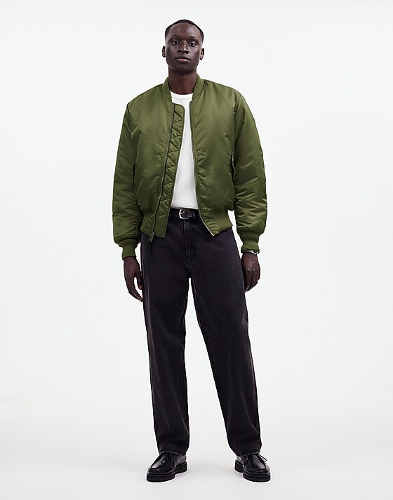 madewell Madewell x Alpha Industries MA-1 Flight Jacket heritage olive