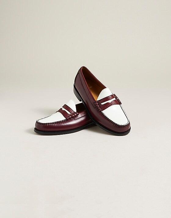 Madewell Madewell X G.H.BASS Larson Weejuns® Loafers Wine White