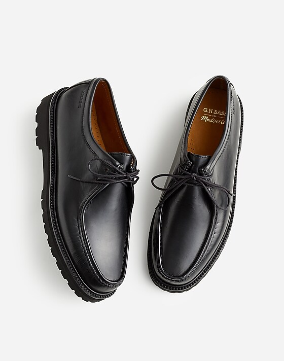 madewell Madewell x G.H.BASS Wallace Leather Moc black