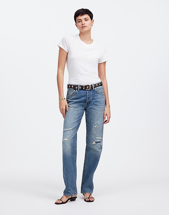 madewell Madewell x Kaihara Denim Dean Easy Straight Jean in Greenburg Wash greenburgh wash